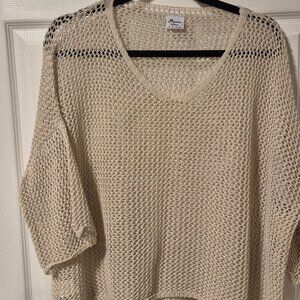 Marie La Lune Fish net Top.  V Neck One size.